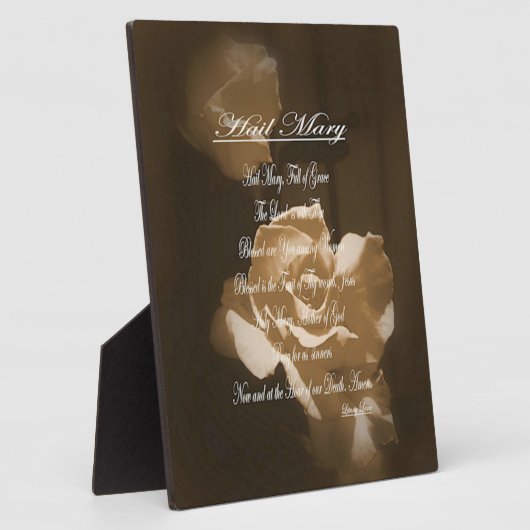Hail Mary Prayer Fotoplaat (Zijkant)
