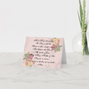 Hail Mary Prayer Kaart