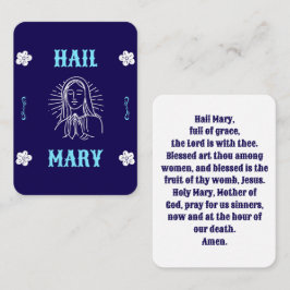 Hail Mary Prayer Kaart – Traditionele taal Plaatskaartje