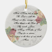 Hail Mary Prayer Keramisch Ornament (Voorkant)