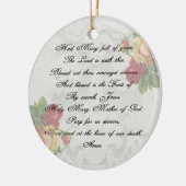 Hail Mary Prayer Keramisch Ornament (Links)