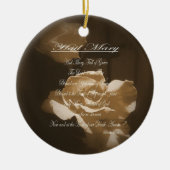 Hail Mary Prayer Keramisch Ornament (Voorkant)