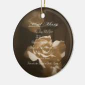 Hail Mary Prayer Keramisch Ornament (Links)