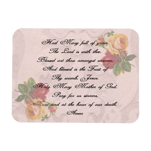 Hail Mary Prayer Magneet (Horizontaal)