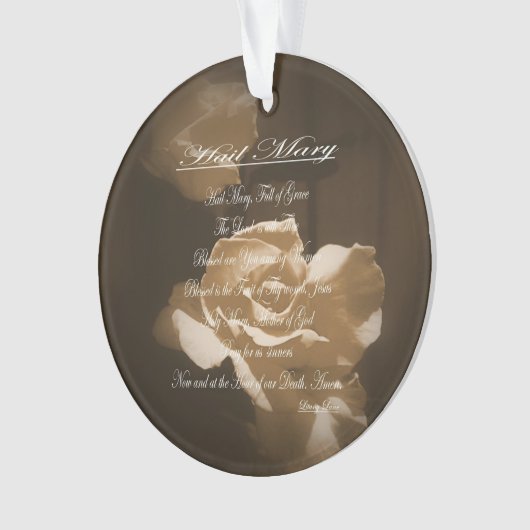 Hail Mary Prayer Ornament (voorkant)