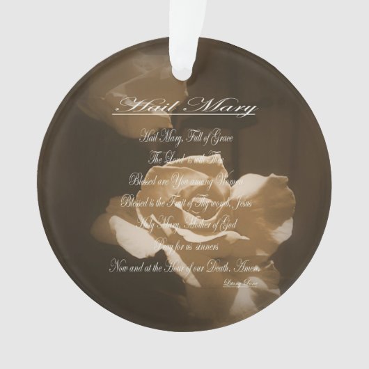 Hail Mary Prayer Ornament (voorkant)