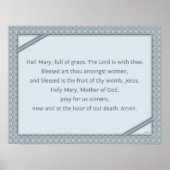 Hail Mary Prayer Poster (Voorkant)