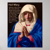 Hail Mary Prayer Poster (Voorkant)