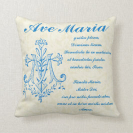 Hail Mary Prayer Religieuze Ave Maria Latijn Kussen