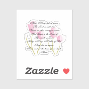 Hail Mary Prayer Sticker