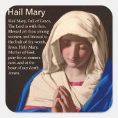 Hail Mary Prayer Sticker (Voorkant)