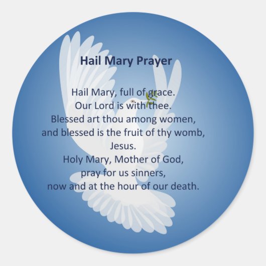 Hail Mary Prayer Stickers (Voorkant)