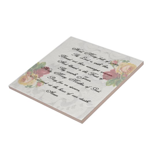 Hail Mary Prayer Tegeltje (Zijkant)