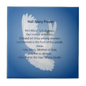 Hail Mary Prayer Tile  Tegeltje (Voorkant)