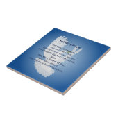 Hail Mary Prayer Tile  Tegeltje (Zijkant)