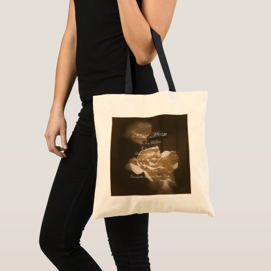Hail Mary Prayer Tote Bag (Voorkant (product))