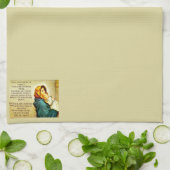 Hail Mary Prayer Towel Theedoek (Gevouwen)