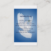 Hail Mary Prayer Visitekaartjes (Achterkant)