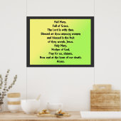 Hail Mary Print Poster op verschillende papierform (Keuken)