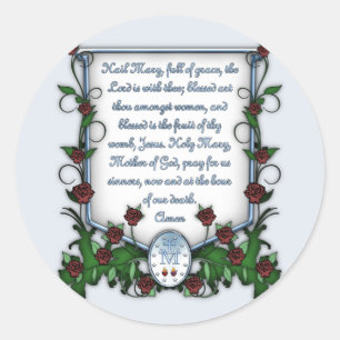Hail Mary Ronde Sticker