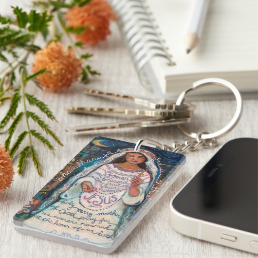 Hail Mary rooms-katholieke Sleutelhanger (Voorkant Rechts)