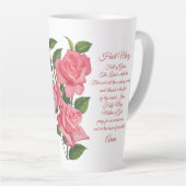 Hail Mary Roos Prayer Latte Mok (Rechterhoek)