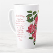 Hail Mary Roos Prayer Latte Mok (Linkerhoek)