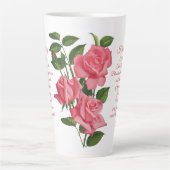 Hail Mary Roos Prayer Latte Mok (Voorkant)