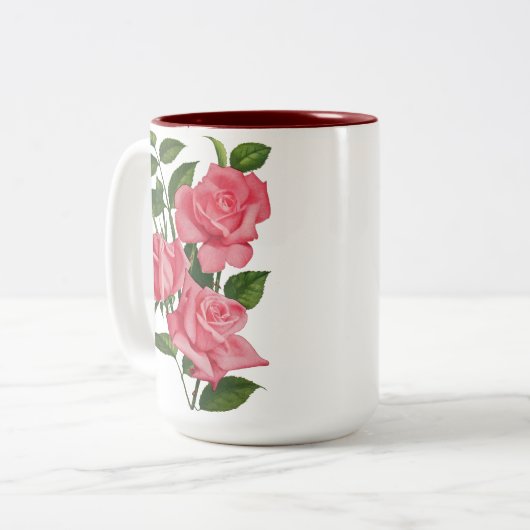 Hail Mary Roos Prayer Mok (Voorkant links)