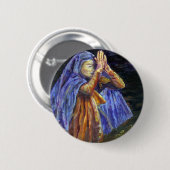 Hail Mary Rosary-schilderkunst Ronde Button 5,7 Cm (Voorkant /achterkant)