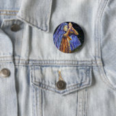 Hail Mary Rosary-schilderkunst Ronde Button 5,7 Cm (In situ)