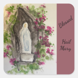 Hail Mary Square Sticker