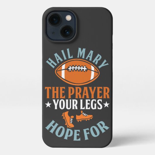 Hail Mary The Prayer Funny Sports iPhone Hoesje (Achterkant)