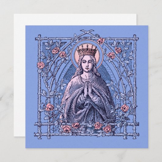 Hail Mary, vol van Grace Prayer Kaart (Voorkant / Achterkant)