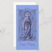 Hail Mary, vol van Grace Prayer Kaart (Voorkant / Achterkant)