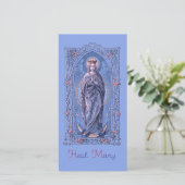 Hail Mary, vol van Grace Prayer Kaart (Staand voorkant)