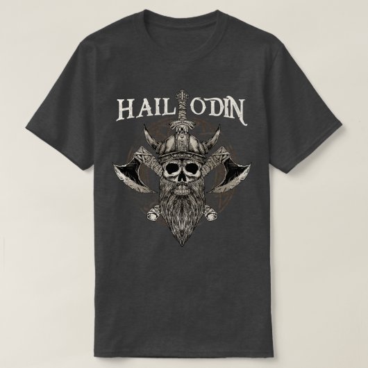 Hail Odin Viking Valhalla 3 T-shirt (Design voorkant)