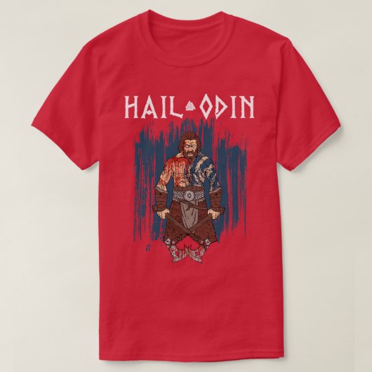 Hail Odin Viking Valhalla 5 T-shirt (Design voorkant)
