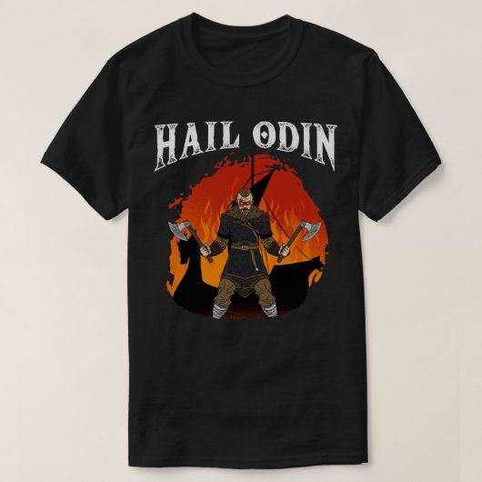 Hail Odin Viking Valhalla 6 T-shirt (Design voorkant)
