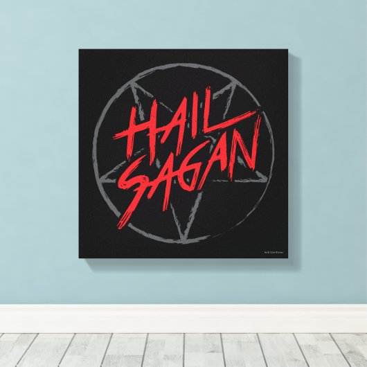 Hail Sagan Canvas Afdruk (Insitu (Houten vloer))