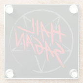 Hail Sagan Glazen Onderzetter (Achterkant)