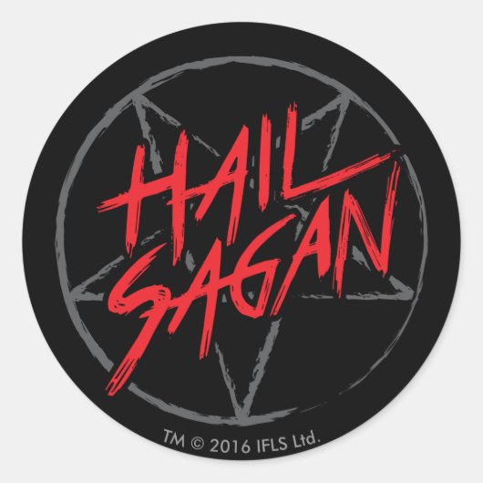 Hail Sagan Ronde Sticker (Voorkant)