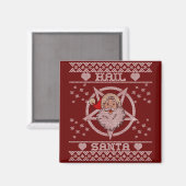 Hail Santa Claus Ugly kerst Magneet (Voorkant / Achterkant)