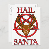 Hail Santa Feestdagenkaart (Voorkant / Achterkant)