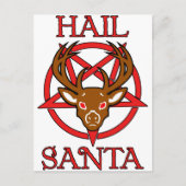 Hail Santa Feestdagenkaart (Voorkant)