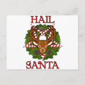 Hail Santa Feestdagenkaart (Voorkant)