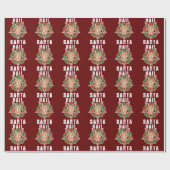 Hail Santa Funny Kerstmis Cadeaupapier (Vlak)