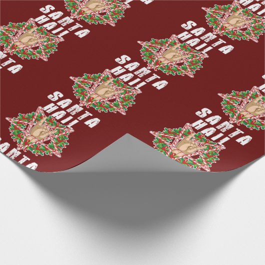 Hail Santa Funny Kerstmis Cadeaupapier (Hoek)