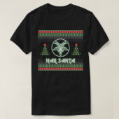 Hail Santa Funny Ugly met Kerstmis Gift Pull T-shirt (Design voorkant)