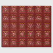 Hail Santa Funny Weird Kerstdesign Cadeaupapier (Vlak)